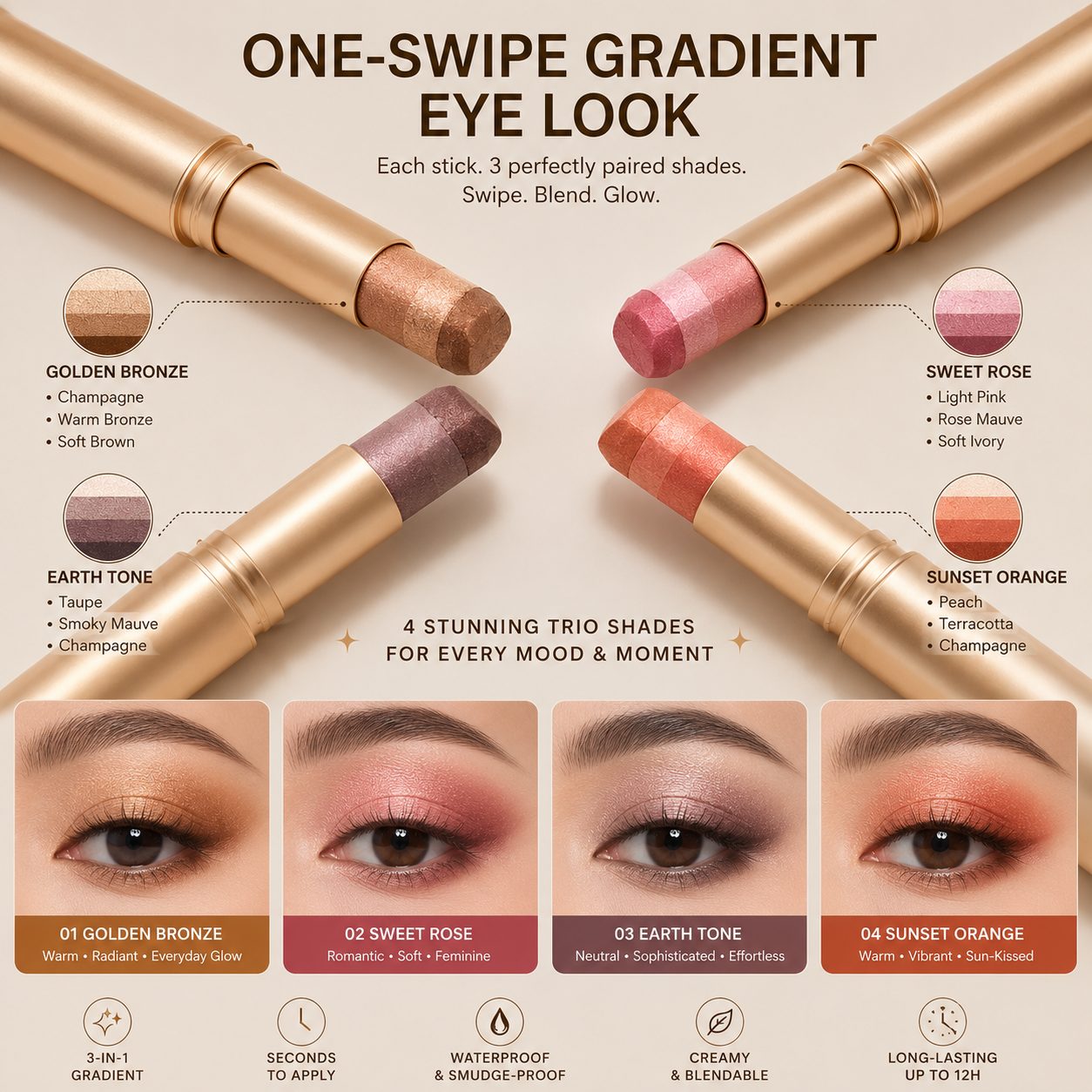 HaloSwipe 3-in-1 Eyeshadow